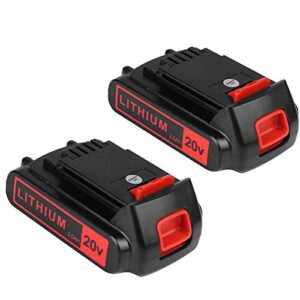 Read more about the article KINGTIANLE 2packs Replace Battery for Black and Decker 20v Max 2500mAh, LBXR20 Replacement Battery LB20 LBX20 LBX4020 Extended Run Time Cordless Power Tools Series