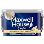 Maxwell House 240 Gr Cafe Instant Flavored Coffee Drink French Vanilla 8 Tray Case