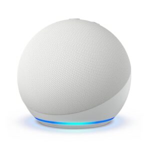 Read more about the article Amazon Echo Dot (newest model), Vibrant sounding Alexa speaker, Great for bedrooms, dining rooms and offices, Glacier White