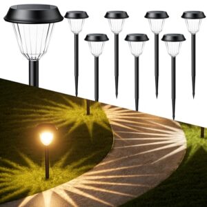 Read more about the article Quntis 8-Pack RGB/Warm White Solar Pathway Lights, IP65 Waterproof Solar Lights Outdoor, Auto On/Off Solar Garden Lights Landscape Lighting, Path Lights Solar Powered for Yard Driveway Walkway Patio