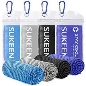 Read more about the article Sukeen [4 Pack] Cooling Towel (40″x12″), Ice Towel, Soft Breathable Chilly Towel, Microfiber Towel for Yoga, Sport, Running, Gym, Workout,Camping, Fitness, Workout & More Activities