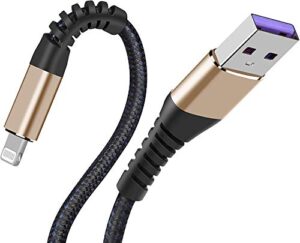 Read more about the article [ Apple MFi Certified 2pack ] 1FT iPhone Charger,Lightning Cable, Fast Charging Cables for Apple iPhone 12/11/11Pro/11Max/ X/XS/XR/XS Max/8/7/6/5S/SE/iPad Mini Air (Gold)