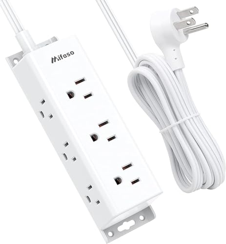 You are currently viewing Power Bars with Surge Protector – 9 Widely Spaced Multi Outlets, Wall Mount, 3 Side Outlet Extender with 5Ft Extension Cord, Flat Plug for Home Office
