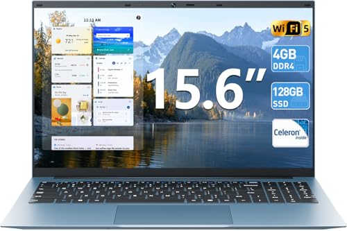 You are currently viewing SGIN 15.6 Inch Laptop with Celeron N4000 Processor, 4GB RAM 128GB SSD Ordinateur Portable, Windows 11 Laptops Computer, BT5.0, 180° Viewing, Standard HDMI, Webcam, Wi-Fi 5, 7000mah Battery, Type-C