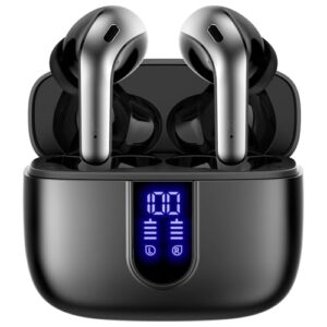 Read more about the article TAGRY Bluetooth Headphones True Wireless Earbuds 60H Playback LED Power Display Earphones with Wireless Charging Case IPX5 Waterproof in-Ear Earbuds with Mic for TV Smart Phone Laptop Computer Sports