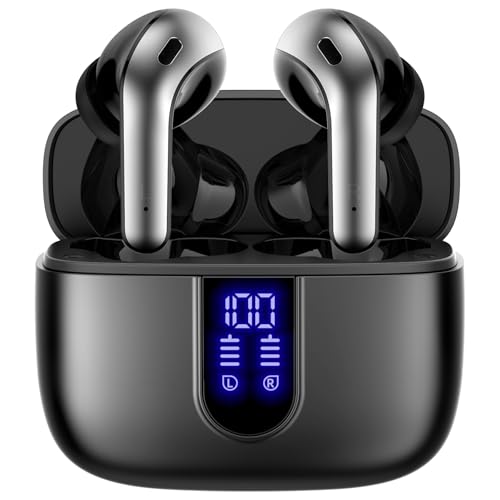 You are currently viewing TAGRY Bluetooth Headphones True Wireless Earbuds 60H Playback LED Power Display Earphones with Wireless Charging Case IPX5 Waterproof in-Ear Earbuds with Mic for TV Smart Phone Laptop Computer Sports