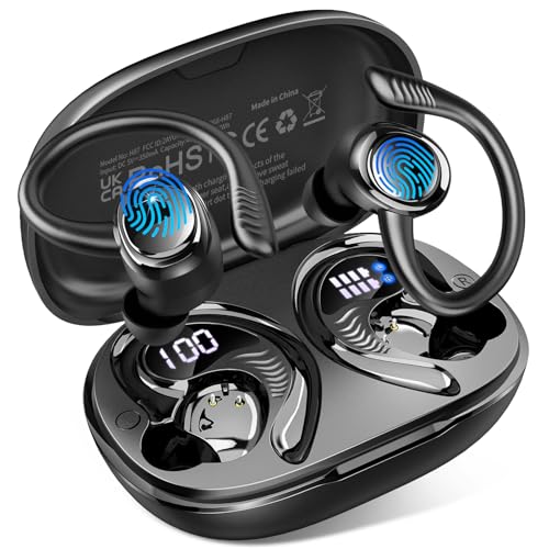 You are currently viewing Wireless Earbuds, 2025 Bluetooth V5.4 Headphones Sport, Bluetooth Earbuds with 4 ENC Noise Cancelling Mics, 50H HD Stereo Bass Wireless Headphones, IP7, LED Display, USB-C Ear Bud for Workout/Running